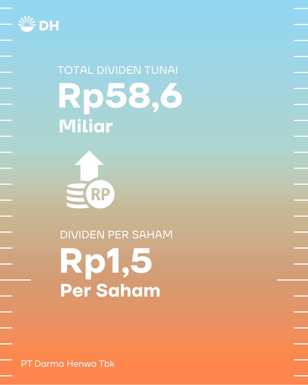 31 Juli Darma Henwa Salurkan Dividen Perdana